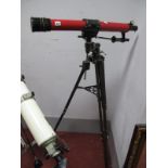 A Tasco 60mm Telescope on Tripod Stand, (unchecked for completeness)