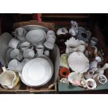 A Part Dinner Service, Worcester coffee cups, etc:- Two Boxes