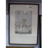Mona Alizon Edmonds,"The Children of Spinalunga", etching, signed in pencil lower right and dated