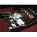Rotal RA-210 Stereo Amplifier, teleton & JVC eight track stereo players, twelve eight track tapes