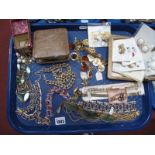 A Collection of Vintage and Later Gilt Costume Jewellery, including Jewelcraft clip earrings and