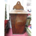 XIX Century Mahogany Knife Box, with slope top and shaped back, 48.5 x 79cm.