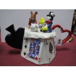A c.1990 Early Cardew - South-West Ceramics Novelty Alice in Wonderland Teapot.