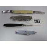 Ask for Schweppes Table Waters Cordials & Cider Advertising Folding Pocket Knife, with corkscrew and