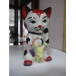 Lorna Bailey - Mouse Trap the Cat, 20.5cm high.