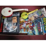 Children's Toys and Books, including a boxed Binatone TV 10 game console, jig saw, tea cards erc.