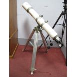 A Vixen Super Polaris 102mm Diameter Astronomical Telescope, mounted on a Vixen stand (unchecked for