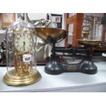 Scots of Stow Reproduction Victorian Style Cast Iron and Brass Scales, with bell weights, and a