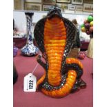 An Anita Harris Pottery Figure, Cobra Snake, 20.5cm high.