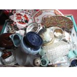 Johnsons Indian Tree Part Dinner Service, Denby teapot, etc:- One Box