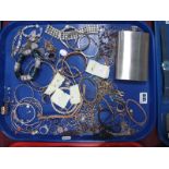 A Mixed Lot of Assorted Costume Jewellery, including rings, earrings, bracelets etc and a hip