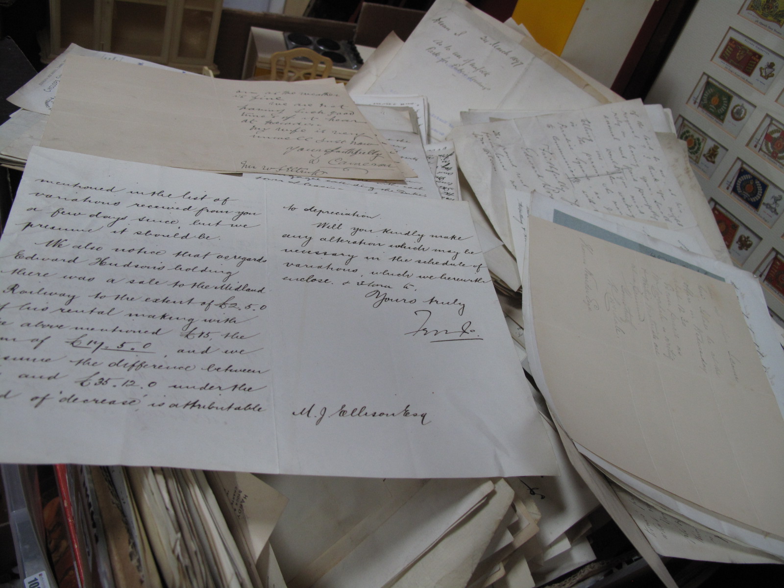 Letters - Duke of Norfolk's Estate Officer, Hardy Brothers Fishing, Town Clerk's Office, many