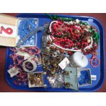 A Mixed Lot of Assorted Costume Jewellery, including bead necklaces, a panel style bracelet