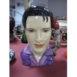 A Peggy Davis Elvis "The King of Rock" Character Jug by Michael Jackson, limited edition 1/1 in this