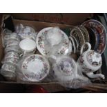 Wedgwood 'Hathaway Rose' Dinner Ware, of thirty-three pieces, other ceramics:- One Box