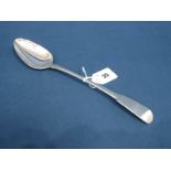 A Hallmarked Silver Fiddle Pattern Basting Spoon, Eley & Fearn, London 1806, 30.5cm long.