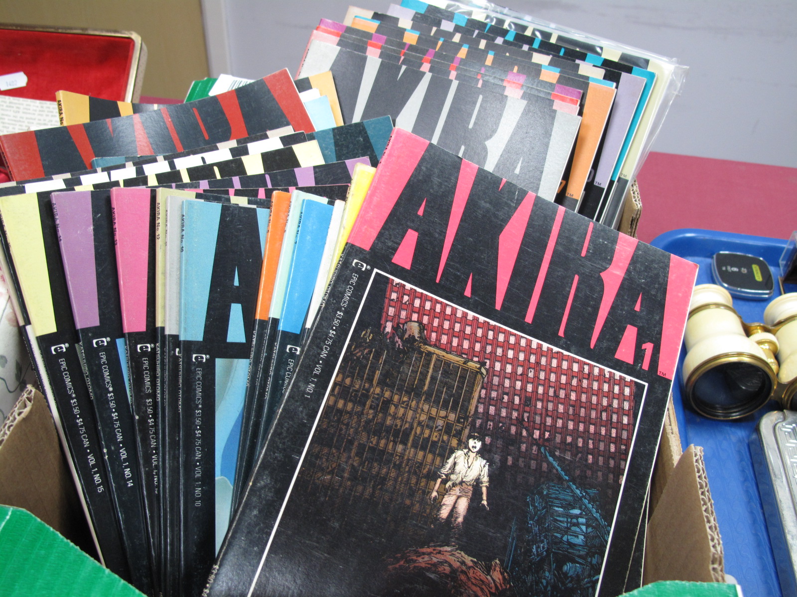 Akira. Katsuhiro Otomo Volume One No. 1, plus numbers 2 to 31, 34, 35 and 36, 1988 to 95. (34)