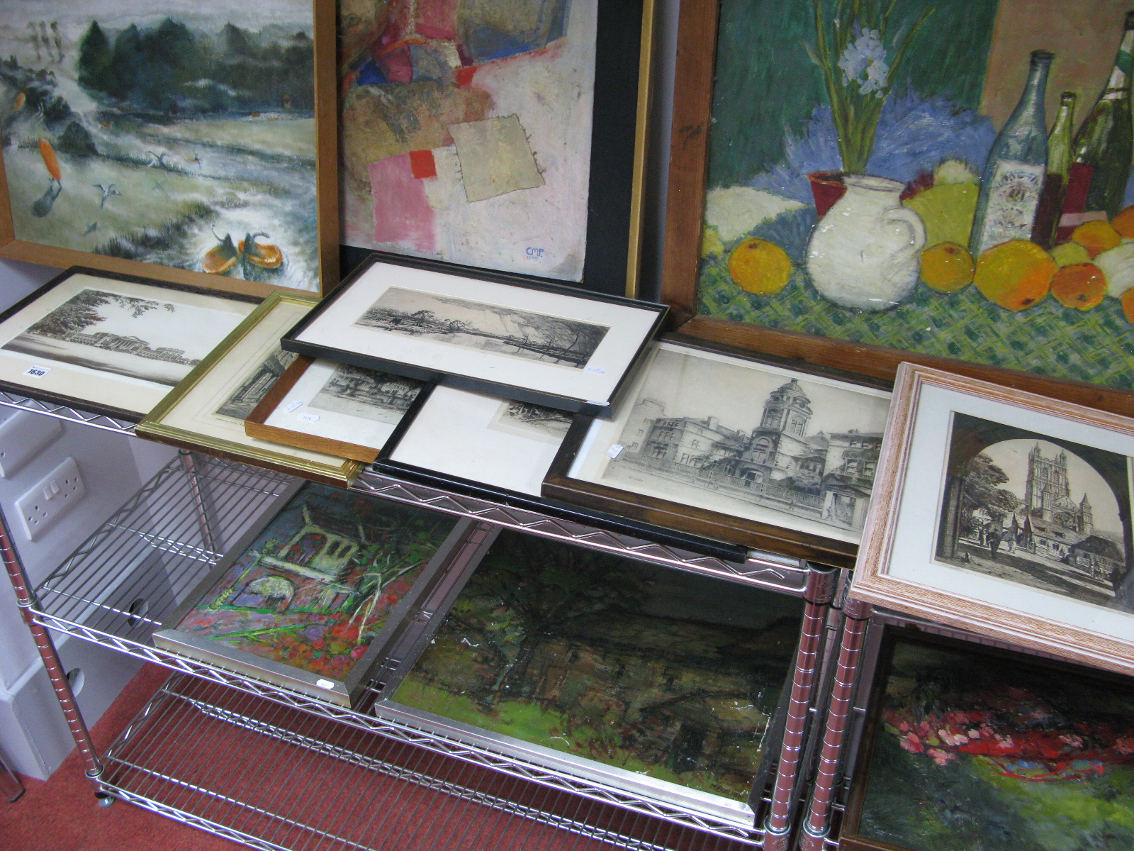 Pencil Signed Etchings and Engravings, including Chris H. Clark, Albany E. Howard, Adrian Hill, G.