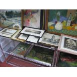 Pencil Signed Etchings and Engravings, including Chris H. Clark, Albany E. Howard, Adrian Hill, G.