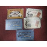 Five Various Advertising MDF Plaques 12.5 x 20.5cm