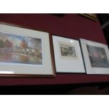 John S. Jefferson 1982 Limited Edition Print, 2 of 50, The Crown, Totley, signed bottom left, E?