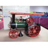 A Mamod TE1A Live Steam Traction Engine-Boxed. Complete with burner and funnel but missing