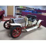 A Mamod SA1 Live Steam ''Steam Roadster,'' Cream, Red Wheels- Original condition but missing