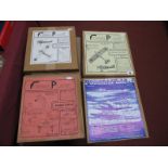 Four Forma Plane 1:72nd Scale Plastic Model Kits, to be constructed from detailed moulded styrene