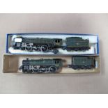 Two Trix TTR Steam Locomotives and Six Wheel Tenders- 4-6-2 Britannia R/NO 70000, BR green, 2 rail