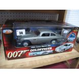 A RC2 'Joyride' 1:18th Scale Diecast Model 1965 Aston Martin DB5-007 Goldfinger, Q card