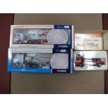 Three Corgi Diecast Model Commercial Vehicles, comprising of #CC12421 Volvo FH Globetrotter