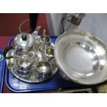 Walker & Hall Tea Service, comport, claret jug etc:- One Tray