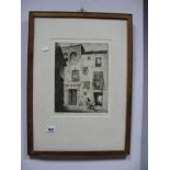 Lionel Lindsay (Australian 1874-1961), Spanish Villa, etching, 26 x 20cm, signed and numbered one