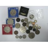 An Interesting Collection of Coins,- Including Queen Victoria Shilling 1887, Queen Victoria Sixpence