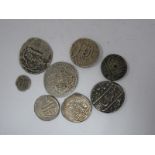 Islamic Silver Coins Northern India, toned, from an old collection, interesting several