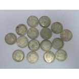 A Collection of Sixteen Great Britain Halfcrowns, Queen Victoria to George V, dates noted include