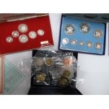 A Franklin Mint Coinage of Belize Solid Sterling Silver Proof Set, 1975, BBCS Singapore 1986