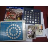 Queen Victoria Silver Crown, 1890 (JH), threepence George VI 1941, G.B. base metal coins, foreign