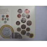 Royal Mint United Kingdom 2010 BU Coin Collection, Including one pound coin London, two pounds