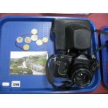Camera - Zenit 11 35mm Film S.L.R Camera with Helios F2 58mm lens. Bank of China Twenty Hong Kong