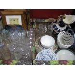 Johnsons and Denby Style Soup Bowls, blue Nordic plates, other ceramics, glassware, pictures etc:-