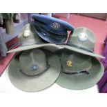 Five Post War United States of America Campaign Hats/Cap, all with badges.