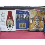 Three Hardcover Military Themed Books, including Hats Off 'Head Dress of The US Army 1872-1912',