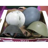 Four Post War European Military Helmets.