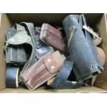 A Quantity of Predominately Mid XX Century and Later Leather Military Items, including Sam Browns,