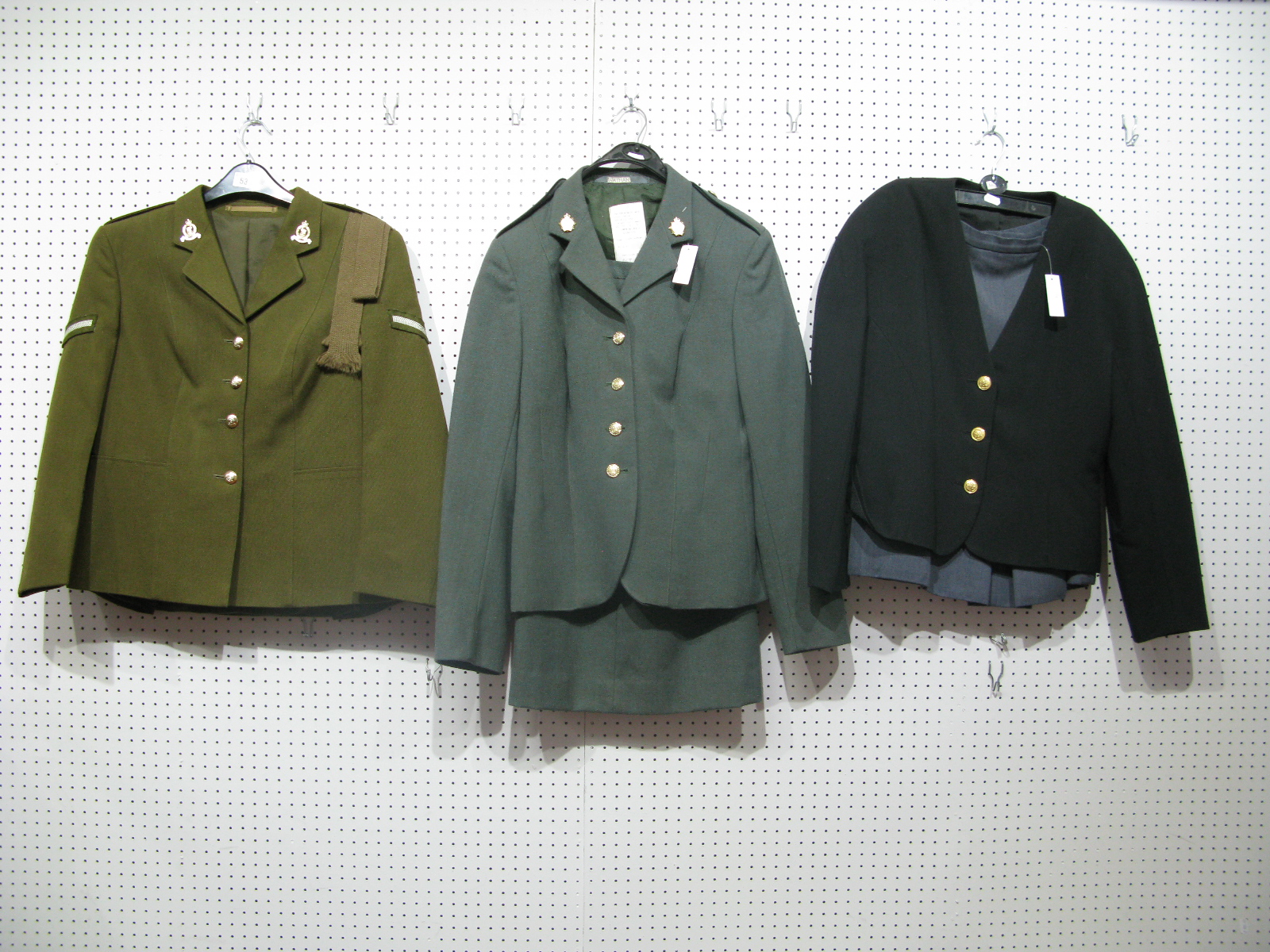 Three Post War British Military Women's Uniforms.