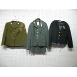 Three Post War British Military Women's Uniforms.
