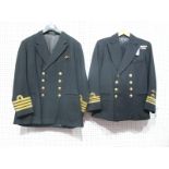 Two Post War British Naval Officers Jackets, including Fleet Air Arm, Submarines.