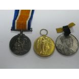 A WWI Medal Duo, comprising War Medal and Victory Medal to M2-120274 Pte F. Dickinson, Army