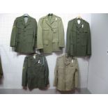 Five Post War Military Tunics, Marines and Australian Signals, noted.
